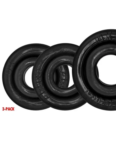 Lot de 3 Cockrings Rimringz Noirs sextoys et accessoires sur La Boutique du Hard