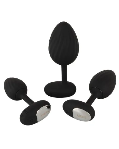 Lot de 3 Plugs vibrants Vrillass Noirs 10 Vibrations sextoys et accessoires sur La Boutique du Hard
