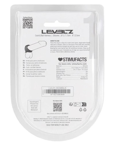 Ballstretcher Cockeez Noir sextoys et accessoires sur La Boutique du Hard