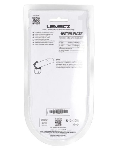 Lot de 3 Cockrings BeadCock Levelz sextoys et accessoires sur La Boutique du Hard