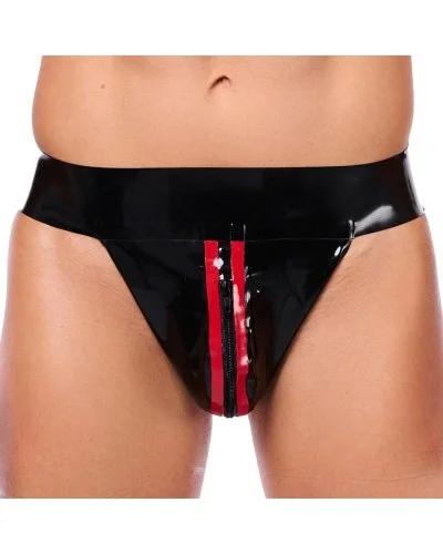 Jockstrap en latex Xrub avec Zip Noir-Rouge sextoys et accessoires sur La Boutique du Hard