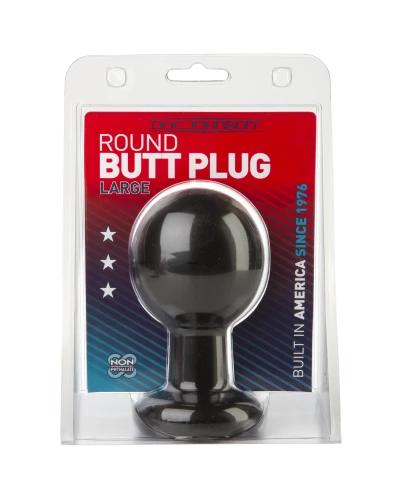 Plug Anal XXL Round 11 x 7 cm Noir pas cher