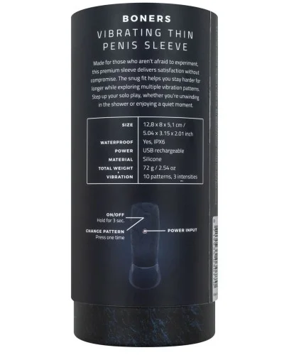 Gaine vibrante Sleevibes 9 x 4.5cm sextoys et accessoires sur La Boutique du Hard