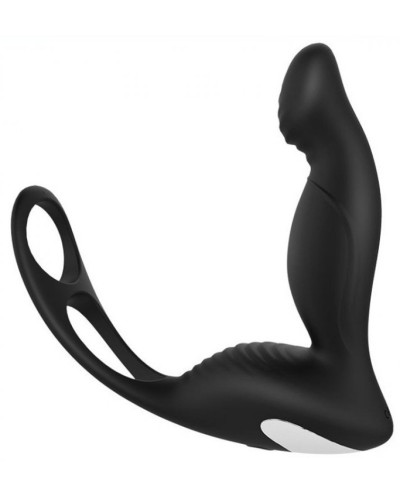 Plug avec Cockring Langer P-Spot 10 x 3 cm pas cher