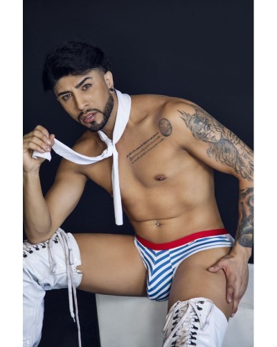 Slip Sailoris Blanc Navy sextoys et accessoires sur La Boutique du Hard