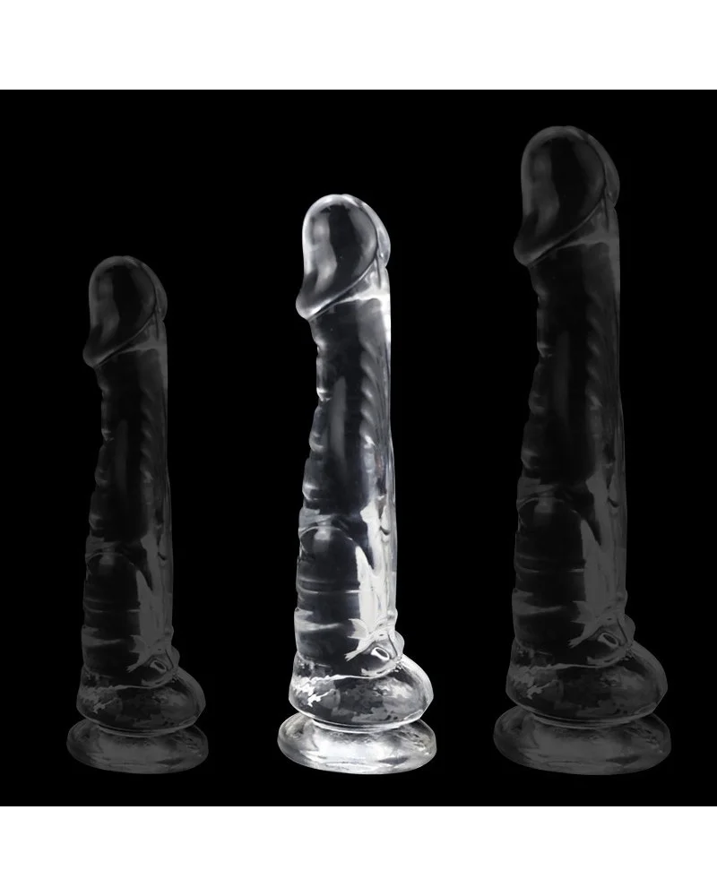 Gode Tigstrike M Transparent 18 x 4.4cm sextoys et accessoires sur La Boutique du Hard