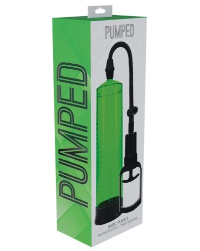 Pompe Basic Pump 2 - 20 x 5.8 cm Verte sextoys et accessoires sur La Boutique du Hard