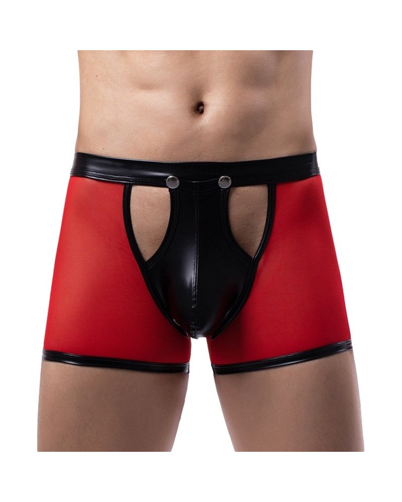 Boxer sexy Open Side Noir-Rouge sextoys et accessoires sur La Boutique du Hard