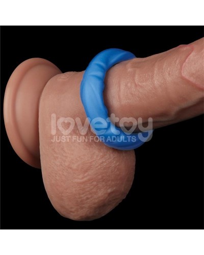 Cockring Ridge Bump Stretcher 25 mm Bleu sextoys et accessoires sur La Boutique du Hard