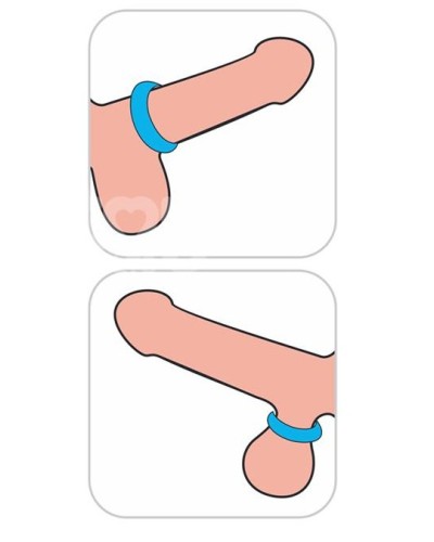 Cockring Ridge Bump Stretcher 25 mm Bleu sextoys et accessoires sur La Boutique du Hard