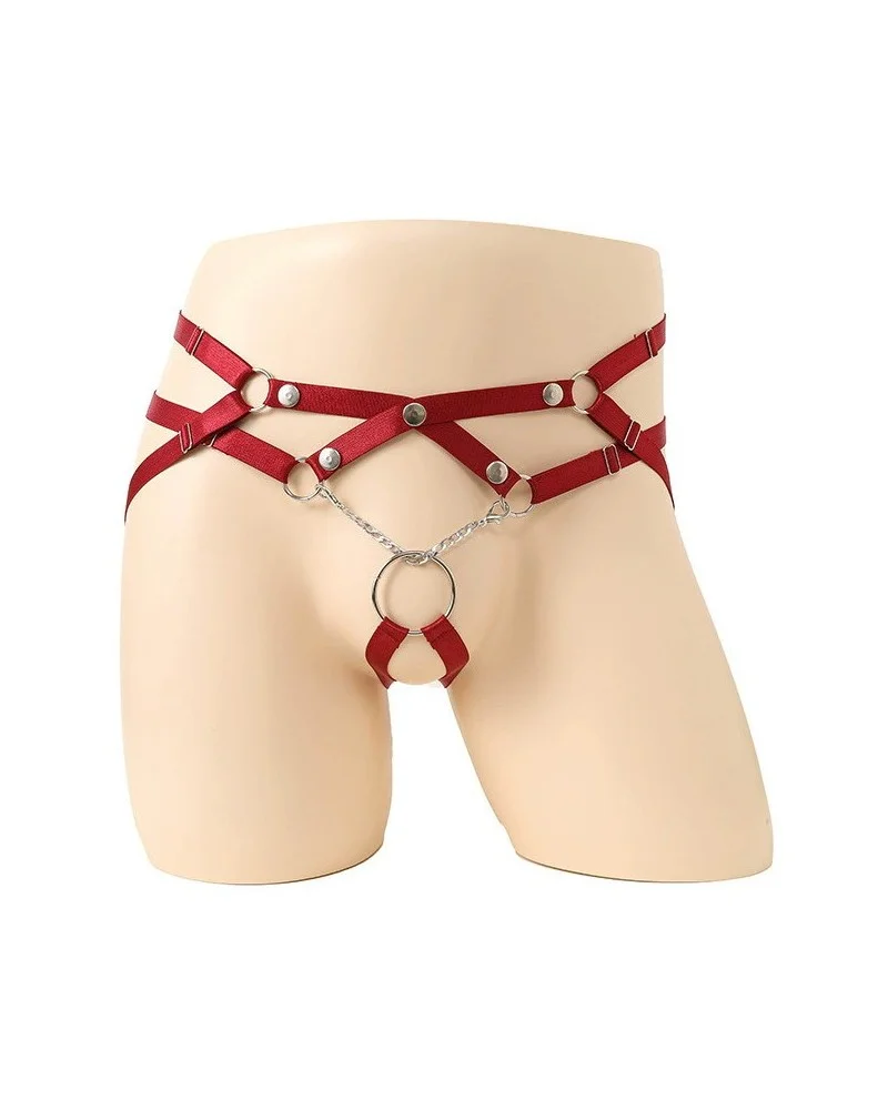 Jockstrap-Lanières Ring Passion Rouge sextoys et accessoires sur La Boutique du Hard