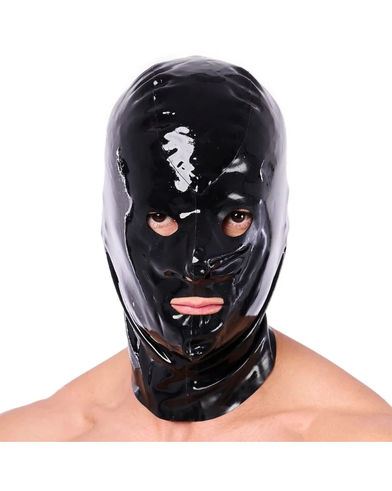 Cagoule en latex Xrub avec Zip Noire sextoys et accessoires sur La Boutique du Hard
