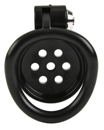 Cage avec laisse Leashidy 2.5 x 3.8 cm Noire sextoys et accessoires sur La Boutique du Hard