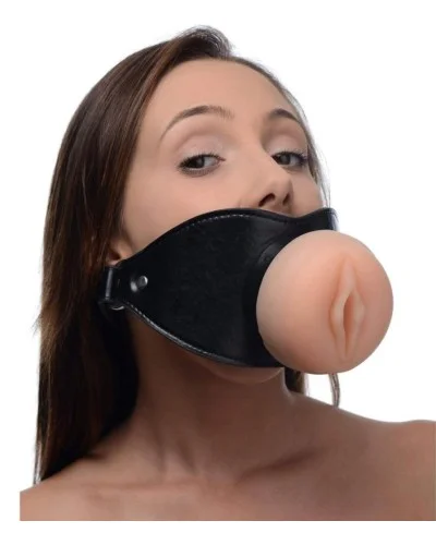 Bâillon avec Masturbateur entrée pussy Pushity 30mm sextoys et accessoires sur La Boutique du Hard