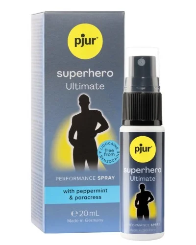 Spray retardant Superhero Ultimate 20ml sextoys et accessoires sur La Boutique du Hard