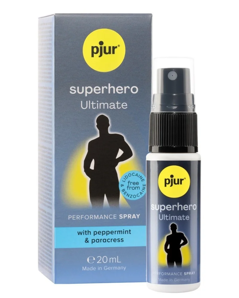 Spray retardant Superhero Ultimate 20ml sextoys et accessoires sur La Boutique du Hard