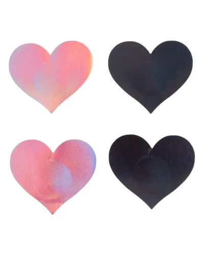 Cache-Tétons Wow boobs heart Bicolores sextoys et accessoires sur La Boutique du Hard