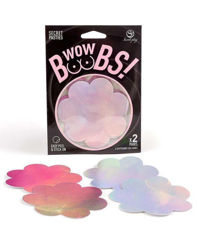 Cache-tétons Wow boobs flower sextoys et accessoires sur La Boutique du Hard