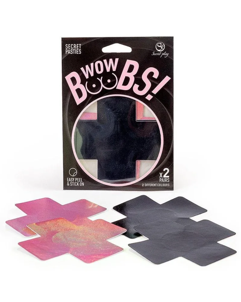 Cache-tétons Wow boobs cross sextoys et accessoires sur La Boutique du Hard