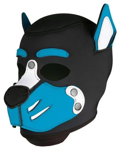 Cagoule Husky Bleu turquoise sextoys et accessoires sur La Boutique du Hard