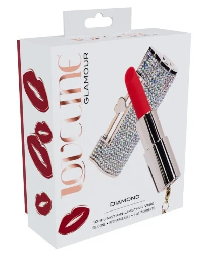 Mini Vibro + 4 embouts Diamond sextoys et accessoires sur La Boutique du Hard