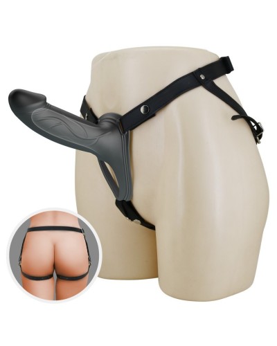 Gode ceinture creux Landon Noir 16 x 4.4cm sextoys et accessoires sur La Boutique du Hard