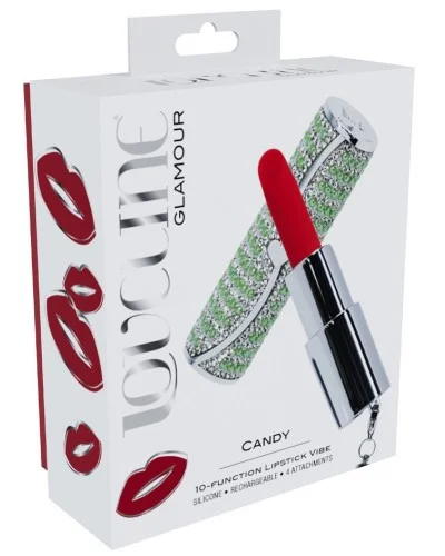 Mini Vibro + 4 embouts Candy Vert sextoys et accessoires sur La Boutique du Hard