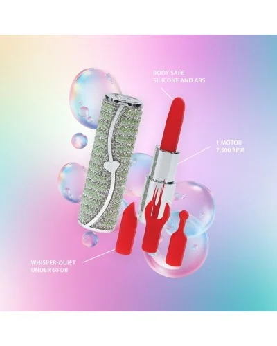 Mini Vibro + 4 embouts Candy Vert sextoys et accessoires sur La Boutique du Hard