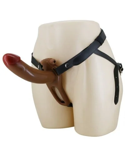 Gode ceinture creux vibrant Bradden 17 x 4.5cm  sextoys et accessoires sur La Boutique du Hard