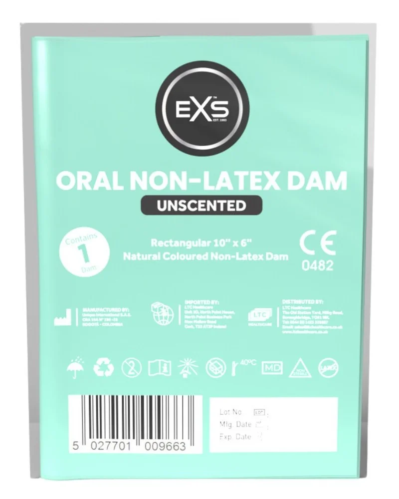 Digue orale en latex 10 x 6 cm Sans parfum sextoys et accessoires sur La Boutique du Hard