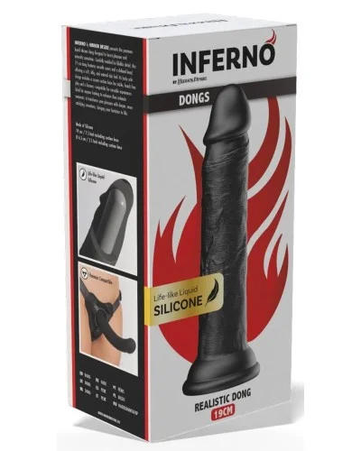 Gode Dickdong Noir M 17 x 3.7cm sextoys et accessoires sur La Boutique du Hard