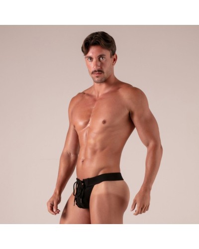 String avec lacets Laced Noir