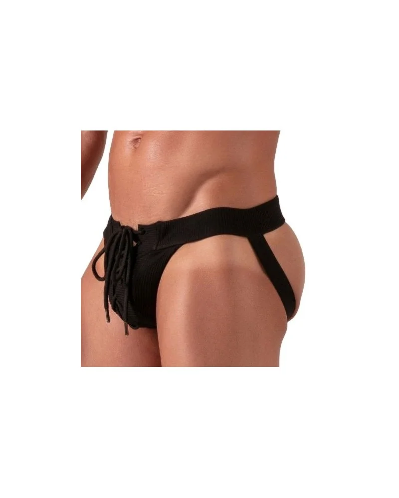 Jockstrap avec lacets Laced Noir sextoys et accessoires sur La Boutique du Hard