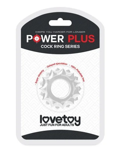 Anneau pénien power Plus Transparent sextoys et accessoires sur La Boutique du Hard