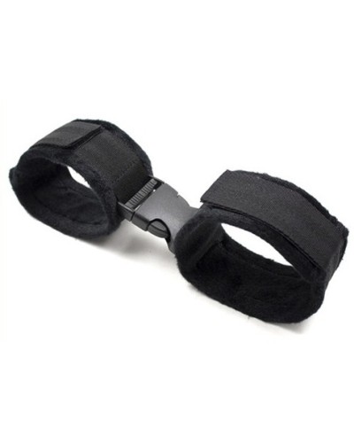 Menottes de poignets Buckle noir sextoys et accessoires sur La Boutique du Hard