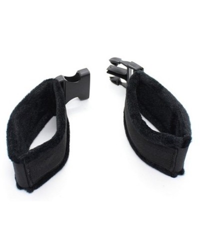 Menottes de poignets Buckle noir sextoys et accessoires sur La Boutique du Hard