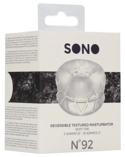 Anneau de masturbation Réversible Textured Sono n°92 sextoys et accessoires sur La Boutique du Hard