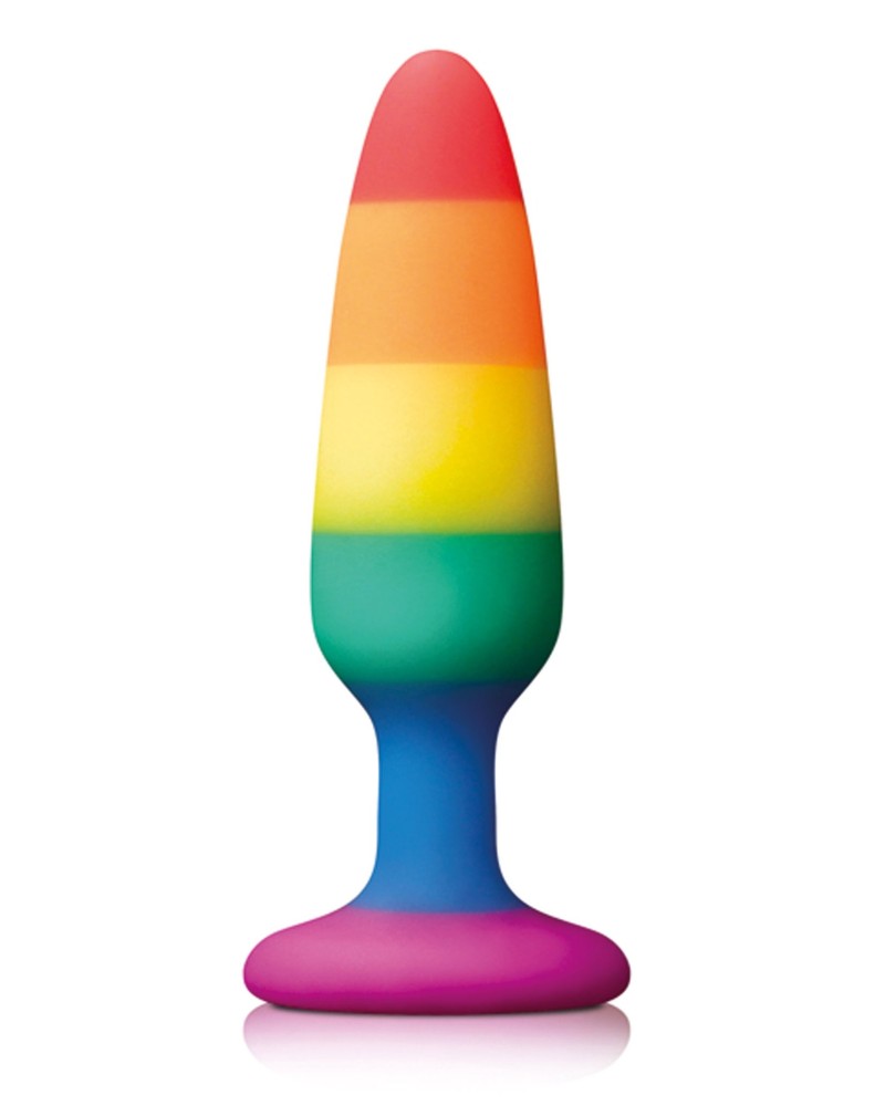 Plug en silicone Rainbow 10 x 2.8 cm pas cher