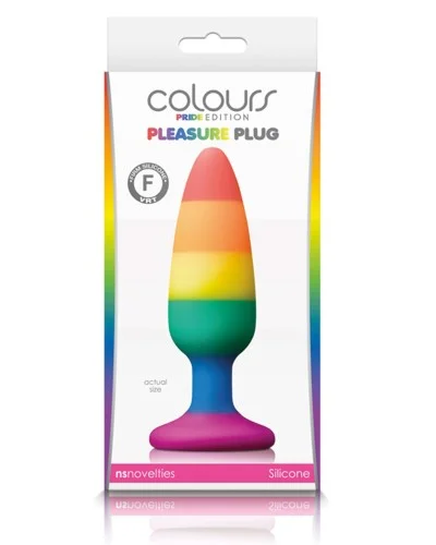 Plug en silicone Rainbow 12 x 3.8 cm pas cher