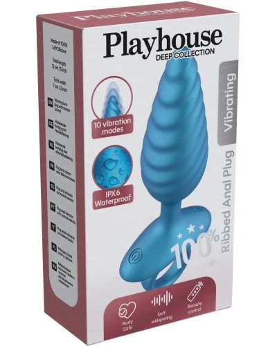 Plug vibrant Bluekorn 10 x 3.5cm sextoys et accessoires sur La Boutique du Hard