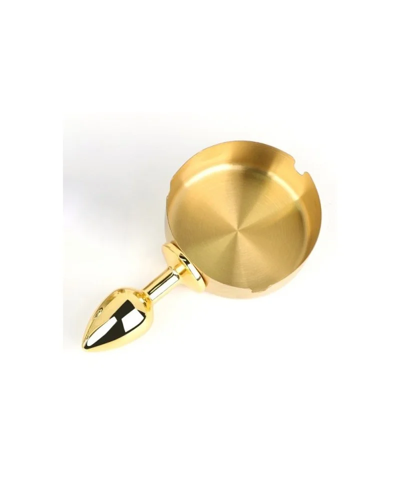 Plug métal Ashes round doré 6 x 2.5cm sextoys et accessoires sur La Boutique du Hard