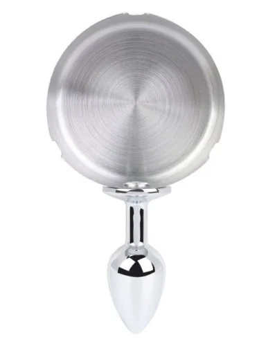 Plug métal Ashes round Argent 6 x 2.5cm sextoys et accessoires sur La Boutique du Hard
