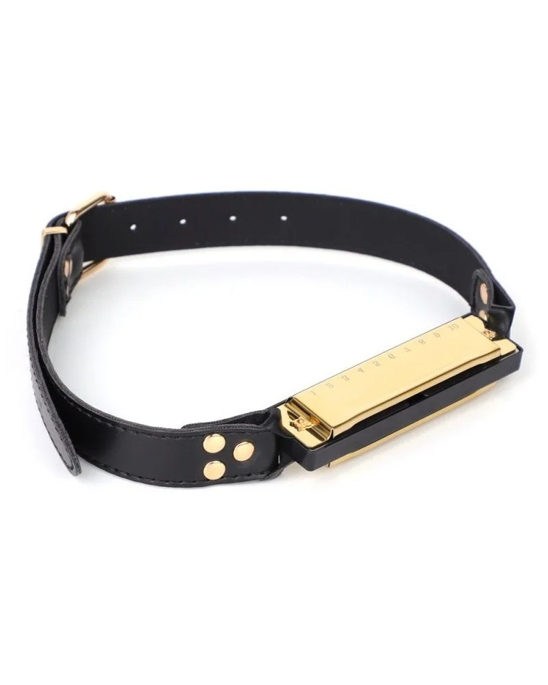 Bâillon harmonica Music gag Doré sextoys et accessoires sur La Boutique du Hard