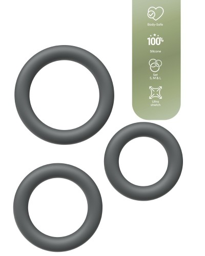 Lot de 3 Cockrings Plizplay 35-45mm sextoys et accessoires sur La Boutique du Hard
