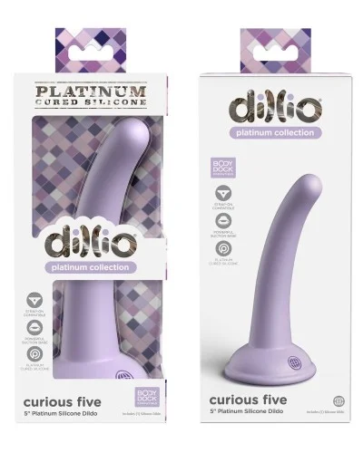 Dildo Curious Five 13 x 2.5cm Mauve sextoys et accessoires sur La Boutique du Hard
