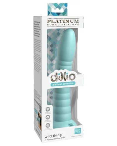 Gode Silicone Wild Thing 18 x 3.5cm Turquoise sextoys et accessoires sur La Boutique du Hard