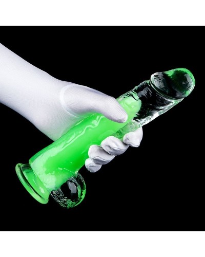 Gode Transparent Jelly Mut S 14 x 3.5cm Vert sextoys et accessoires sur La Boutique du Hard