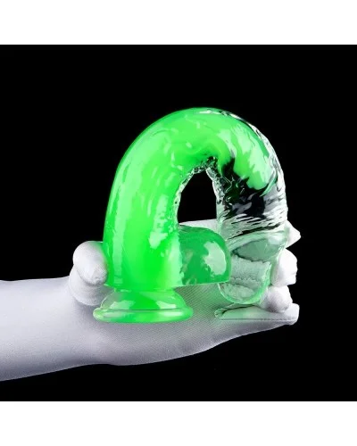 Gode transparent Jelly Mut M 16 x 4cm Vert sextoys et accessoires sur La Boutique du Hard