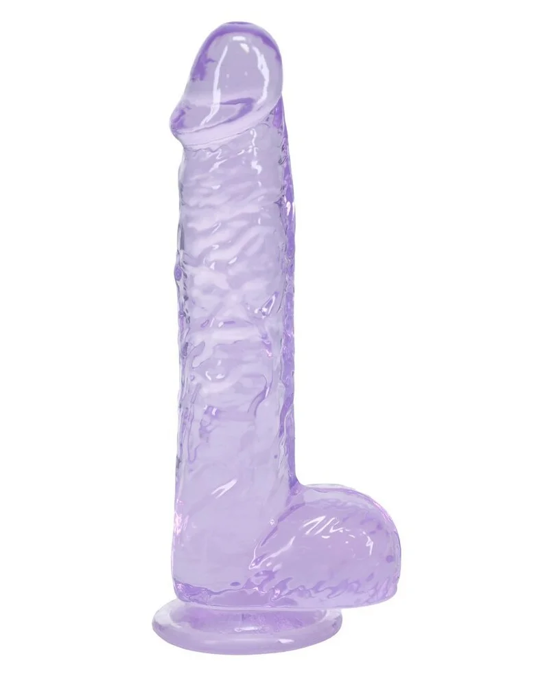 Gode Crystal Clear Violet 11 x 2.7cm sextoys et accessoires sur La Boutique du Hard