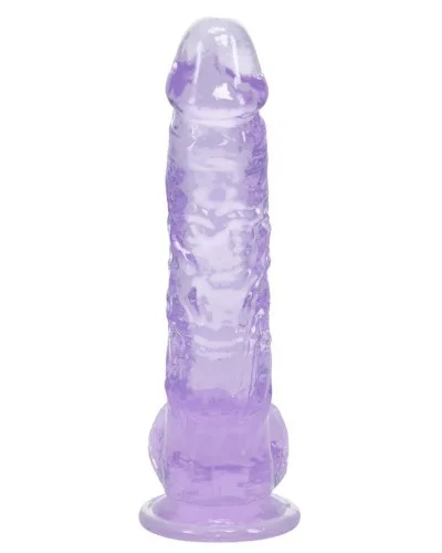 Gode Crystal Clear Violet 11 x 2.7cm sextoys et accessoires sur La Boutique du Hard